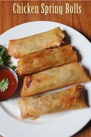 For this vietnamese spring roll recipe, i toss noodles with an easy, sweet and savory peanut sauce made of peanut butter, sriracha, tamari, and a drop of maple syrup. Chicken Spring Rolls Recipe Yummy Tummy
