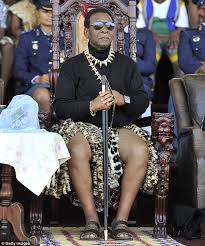 Goodwill zwelithini kabhekuzulu (zulu king) with his wife @ shaka zulu. Lavish Life Of Zulu King Goodwill Zwelithini Blamed For South African Violence Daily Mail Online