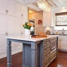 Kitchen Island With Turned Legs Design Decor Photos Pictures Ideas Inspiration Paint Colors An Grey Kitchen Island Kitchen Design Narrow Kitchen Island
