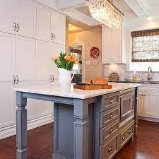 I wasn't quite sure what i wanted to do, until i was browsing lowes and found their island legs, and for. Kitchen Island With Turned Legs Design Decor Photos Pictures Ideas Inspiration Paint Grey Kitchen Island Kitchen Design Kitchen Island Different Colour