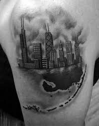Dinkytown tattoo is an artist owned and operated shop located in the. 70 City Skyline Tattoo Designs For Men Downtown Ink Ideas