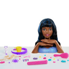Black Barbie Head Styling Doll New Barbie Styling Head Black Blue Hair Barbie Barbie Styling Head Black Hair Barbie Hair