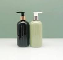 Stock 100ml 300ml 500ml Plastic Shampoo Bottle for Conditioner Shampoo Shower Gel Lotion with Press Pump and Black White Yellow Green Blue Amber Color