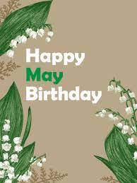 Lily of the valley metal cutting dies diy dies photo album card making craft. Happy May Birthday Card Lilies Of The Valley Birthday Greeting Cards By Davia