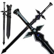 Replica Anime Dark Black Sword Replica Dungeon Armas Rpg Espada Rpg Armas