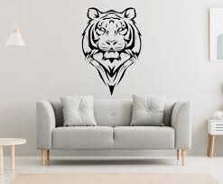 Tiger Wall Decal Tiger Wall Sticker Tiger Wall Decor Jg7 Etsy In 2021 Wall Stickers Tiger Tiger Wall Decor Wall Decals
