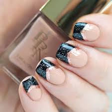 Black And Rose Gold Nails Design Pin On Pretty Nails