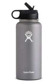 Hydro Flask 32 Ounce Wide Mouth Bottle With Straw Lid Size One Size Grey Hydro Flask Colors Wine Flask Wide Mouth Bottle