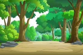 Illustration Of A Tree And Graphic Of Jungle Anime Backgrounds Wallpapers Illustration Environment Concept Art