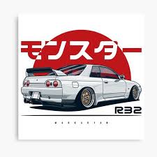 Follow the vibe and change your wallpaper every day! Skyline R33 Gtr Details Transparent Background Canvas Print By Olegmarkaryan Redbubble R32 Gtr Gtr Car Animation