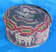 Butterfly Basket Matlatzinca Canasta Basket Fabric Beads Butterfly