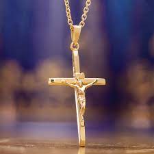 Mariner link chain 24 necklace in 10k gold. Cross Pendant Plus 14k Italian Yellow Gold Rolo Link Chain