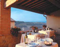 Agriturismo, case vacanze , ville con piscina, appartamenti, bed & breakfast in toscana. Ristorante A San Gimignano Vicino Siena Cucina Tipica Toscana
