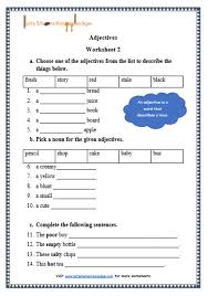 English language arts standards » language » grade 3 » 1 » a print this page. Grade 1 Grammar Adjectives Printable Worksheets Lets Share Knowledge