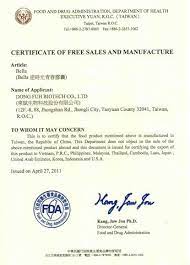 Complete submission for certificate of free sales application will be processed within 14 working days. Dfb Antime Kapsel Taiwantrade Com