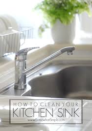 how to clean your kitchen sink the