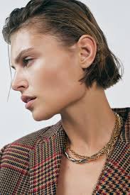 COLLIER À PIÈCES MÉTALLIQUES COMBINÉES