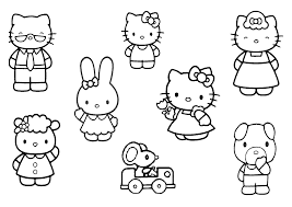 Printable free hello kitty coloring sheets for kids to enjoy the fun of coloring and learning while sitting at home hello kitty puzzles hello kitty. Print Hello Kitty Friends And Family Coloring Pages Or Download Hello Kitty Friends And Family Co Hello Kitty Coloring Kitty Coloring Hello Kitty Coloring Page