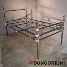 Doppelcarport dekormur 4 1 metall carport bausatz aus polen. Dungotube Bondagebett Bausatz 100x200 Cm Ohne Lattenrost