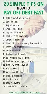 20 Simple Tips On How To Pay Off Debt Fast