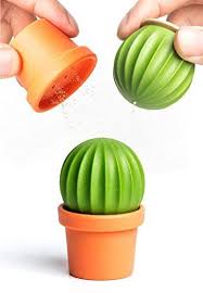 Novelty Salt And Pepper Shakers Cactus By Qualy Design Studio Salt And Pepper Shaker In One Great Dec Salt Pepper Shakers Stuffed Peppers Salt And Pepper Set