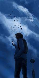 Boy Looking At The Sky Anime Scenery Scenery Wallpaper Anime Scenery Wallpaper
