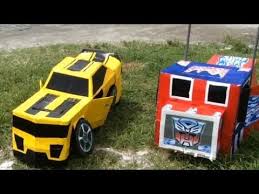 Bumblebee Optimus Prime Costume Best For Halloween Costume Diy Cardboard Transformers Transformer Costume Transformers Rescue Bots Birthday Transformer Party