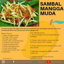 Resep sambal mangga muda mudah dan praktis. Facebook