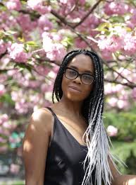 Black And Grey Ombre Box Braids I Got Grey Ombre Box Braids For The First Time Braids Boxbraid Braided Hairstyles For Black Women Box Braids Hairstyles For Black Women Box Braids Hairstyles