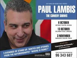 PAUL LAMBIS COMEDY SHOWS_Radio Advert 2012