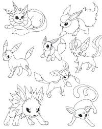Pokemon Eevee Evolutions Coloring Pages Pokemon Coloring Pages Pokemon Coloring Chibi Coloring Pages