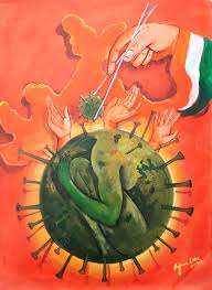 Pin By Kishori Gole On Creativities Art Poster Design Creative Painting Earth Drawings