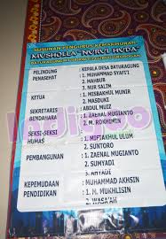 Susunan pengurus takmir masjid mempunyai makna kepengurusan masjid. Mmt Struktur Pengurus Musholla Nurul Huda Baturagung Indigoo Print Baturagung