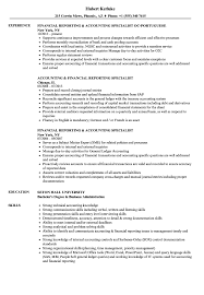 To perform this job successfully, an individual must be able to Financial Reporting Accounting Specialist Resume Velvet Jobs