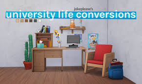 Whole set contains 53 new objects for the sims 4. Maxis Match Cc World Jokeplease University Life Conversions 3t4