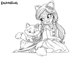 Ausmalbilder Enchantimals Fur Madchen Kostenlos Drucken