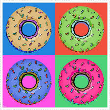 Donut Pop Art Pop Art Food Pop Art For Kids Donut Art