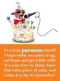 The directions on the adhesive backed voice module instruct you on how to place it in the card. Singing Dog Card Happy Birthday Wish For Friend Birthday Greeting Cards By Davia