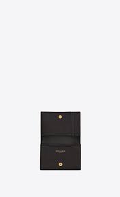 5.0 out of 5 stars 1. Monogram Business Card Case In Quilted Grain De Poudre Embossed Leather Saint Laurent Italy Ysl Com