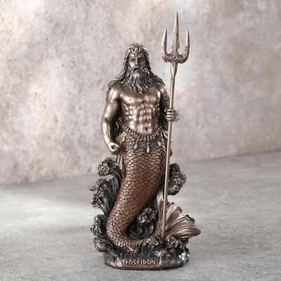 Veronese Design 7 1/8 Inch Tall Poseidon Greek God of The Sea Sculpture  Statue | eBay