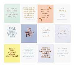 Quote Cards Set Of 12 Inspiration Quote Cards Printable Quotes Card Set