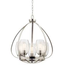 The glass crystals are nice, not cheap looking and feel very heavy. Kichler 44060ni Brushed Nickel Tuscany 5 Light 22 Wide Chandelier Lightingdirect Com
