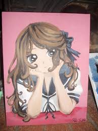 Anime Painting Acrylic Art Canvas Acrylic Painting