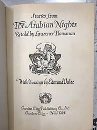 Vintage 1937 The Arabian Nights Laurence Houseman Edmud Dulac Garden City