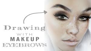 How To Draw Eyebrows With Make Up Facechart Art Part 1