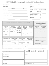 We do more than just test & certify, our common goal is protcting your drinking water. Backflow Test Form Pdf Fill Online Printable Fillable Blank Pdffiller