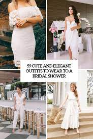 We may earn commission on some of the items you choose to buy. 59 Cute And Elegant Outfits To Wear To A Bridal Shower Weddingomania