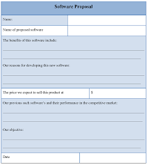 software proposal template