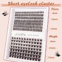 uCoolMe Short Size Lashes Clusters Eyelashes Extension 8-12mm ...