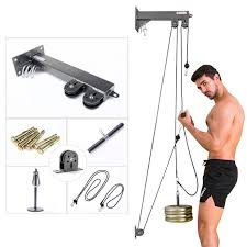 How to make a power rack/ diy power rack. Fitness Diy Pulley Cable Machine For Home Home Made Gym Homemade Gym Equipment Diy Gym Equipment